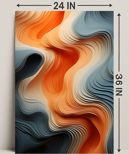 Fluid Waves Of Color Poster PosterGoat