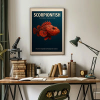 Scorpionfish Venomous Marine Fish Poster