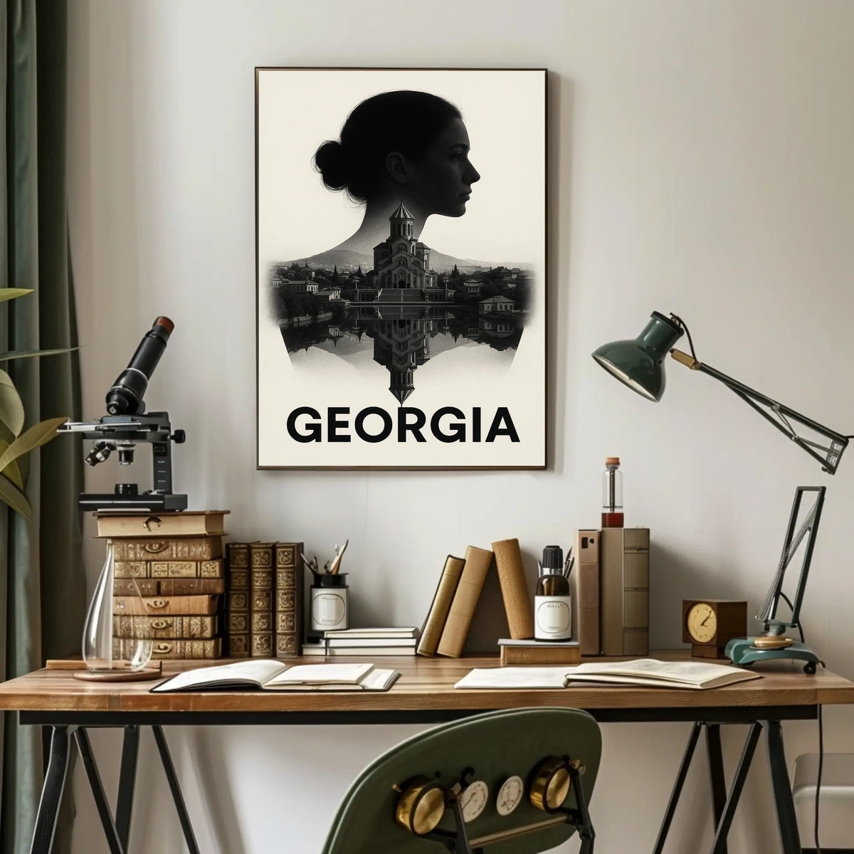 Georgia A Fusion of Identity and Architecture Poster