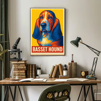Basset Hound Art Poster