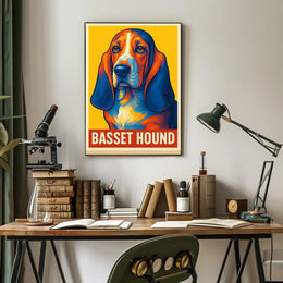 Basset Hound Art Poster