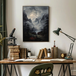 Journey Through The Misty Mountains Poster PosterGoat