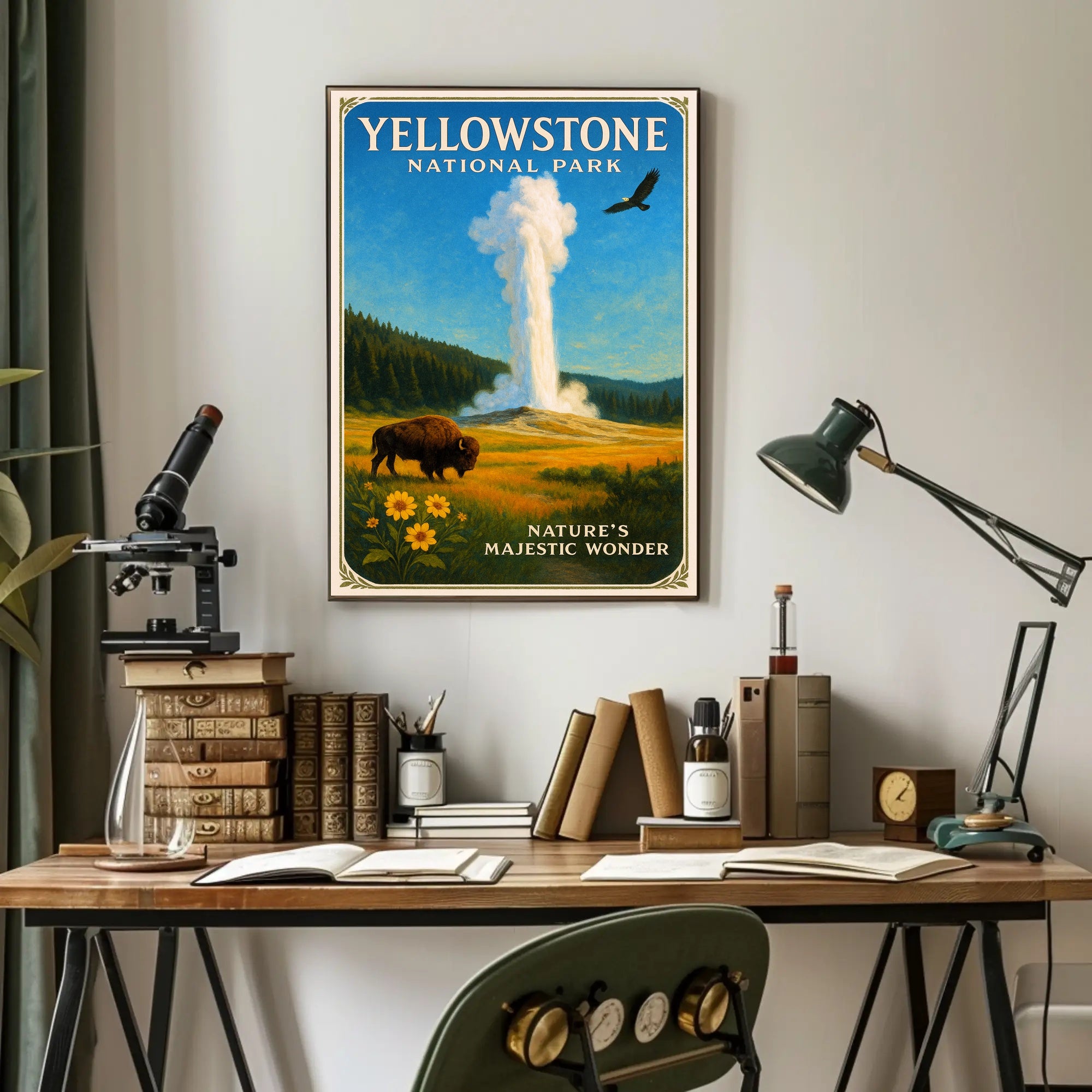 Yellowstone National Park Nature's Majestic Wonder Poster PosterGoat