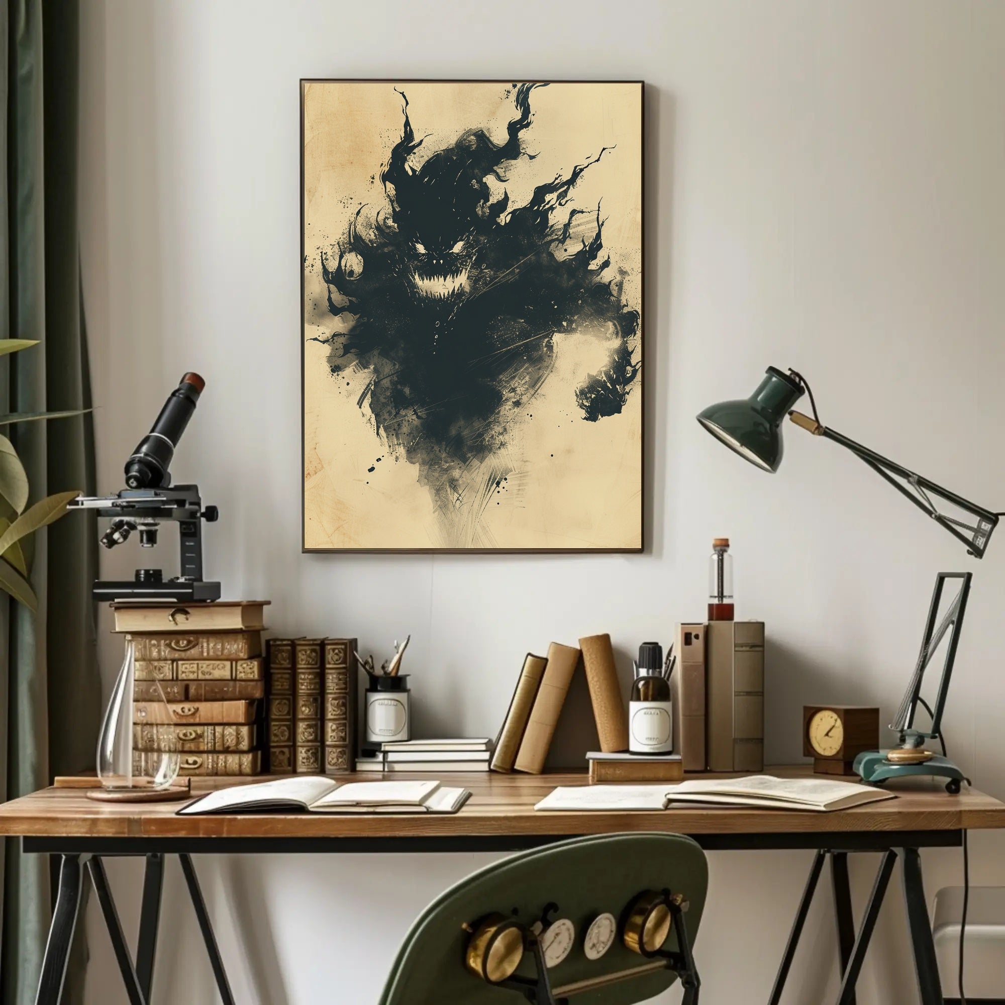 Shadowy Entity in Motion Poster PosterGoat