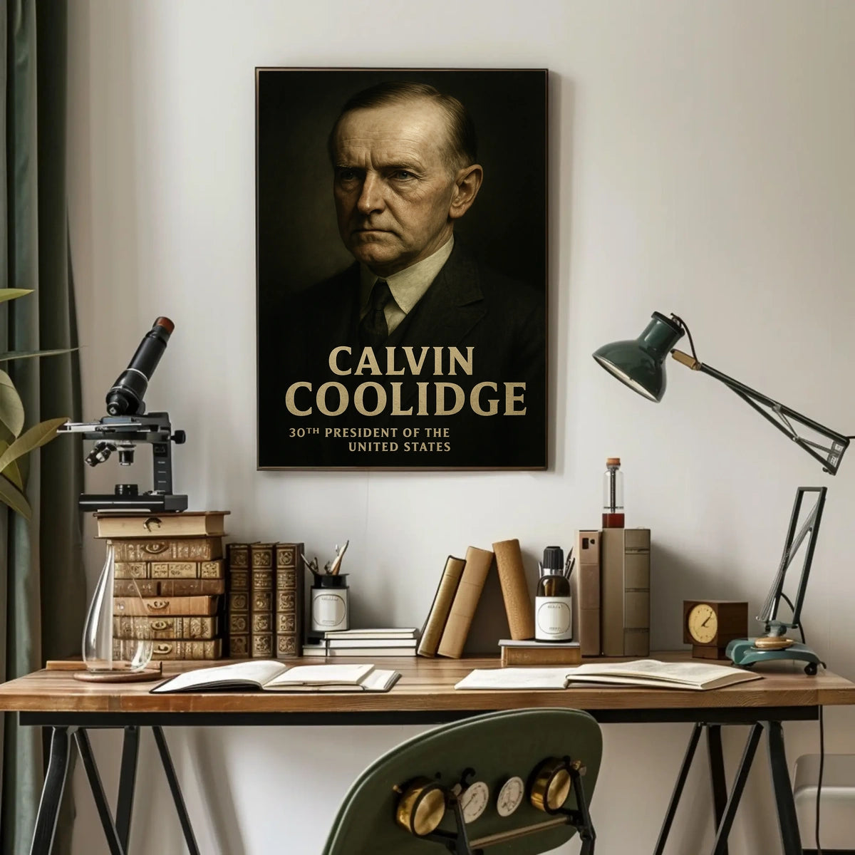Calvin Coolidge 30th President Poster Wall Art Decor