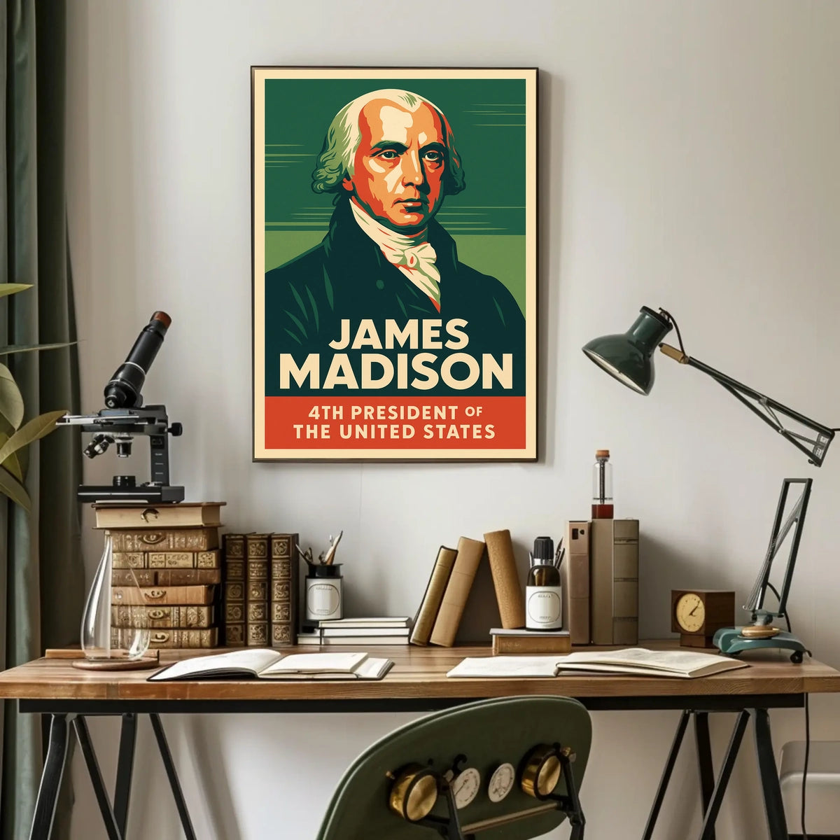 James Madison 4th President Poster