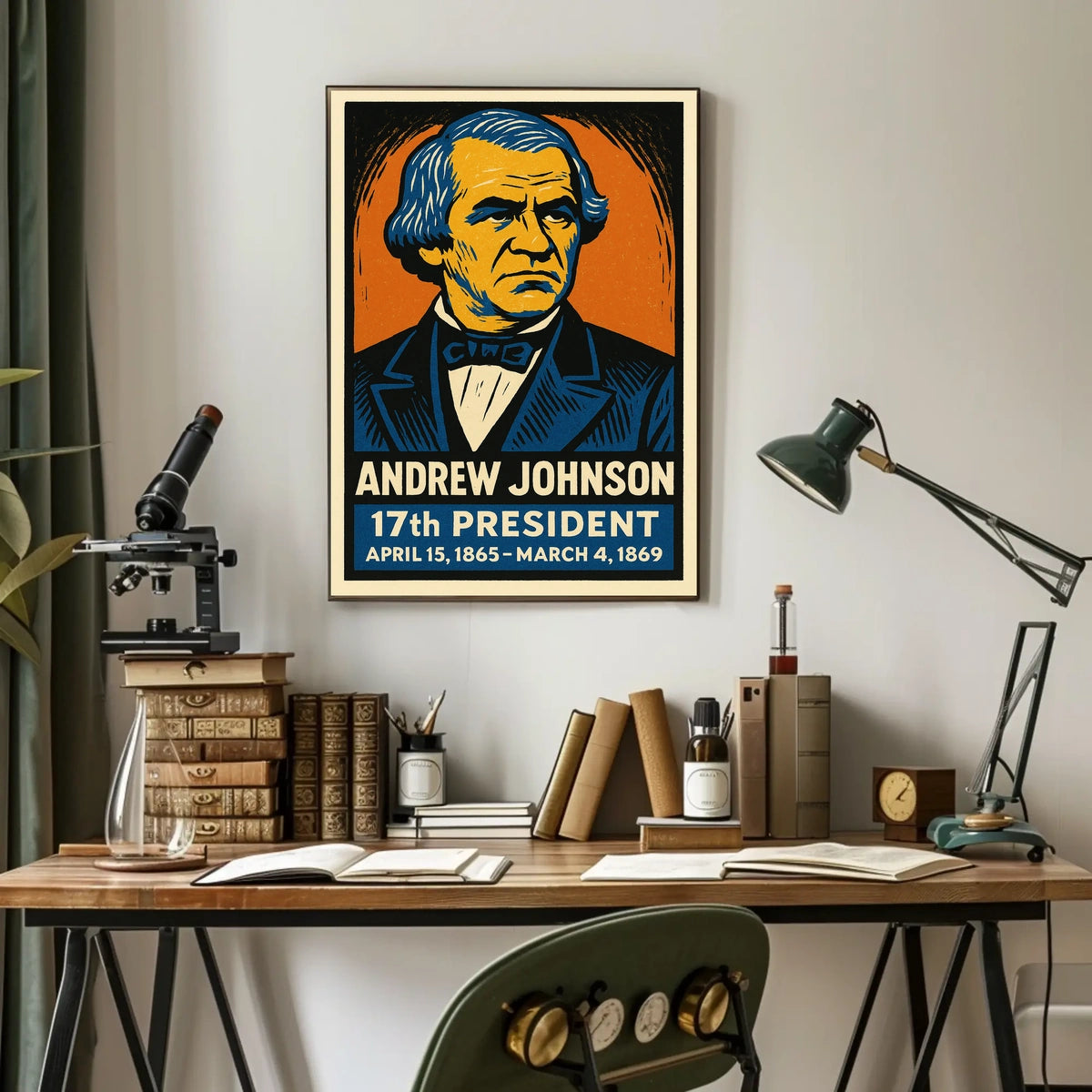 Andrew Johnson 17th President Poster