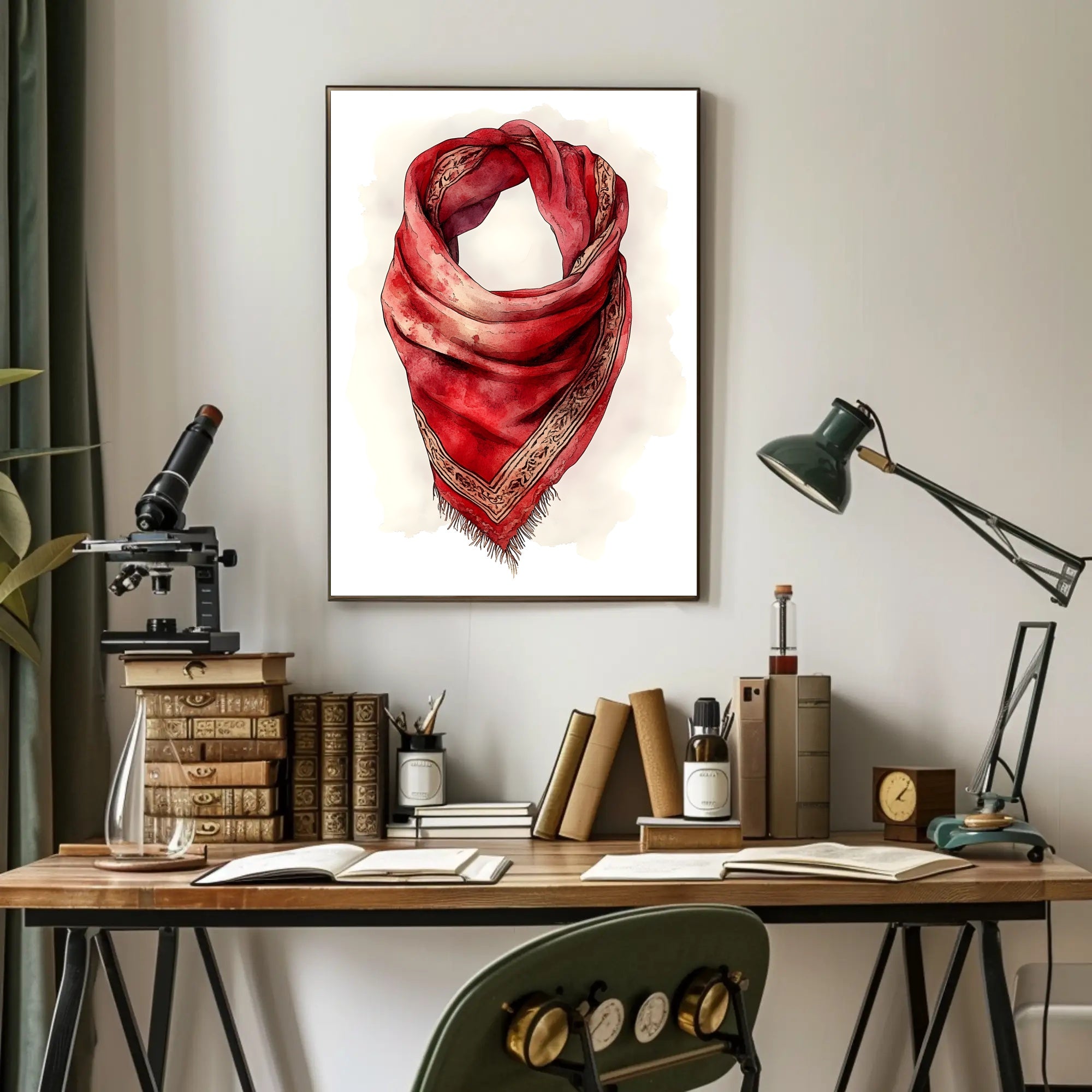 The Art of the Scarf Decorative Wall Art Print