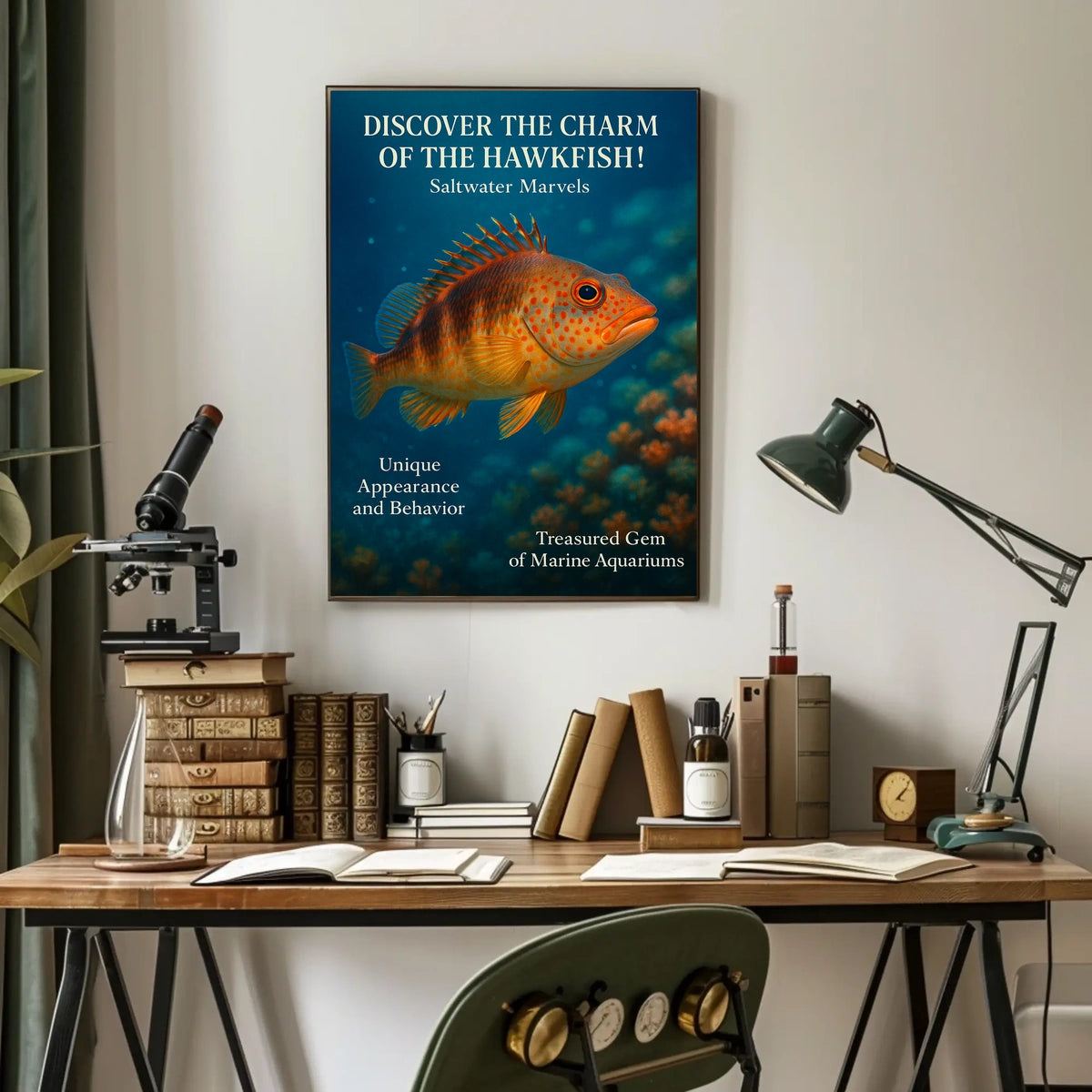 Discover The Charm Of The Hawkfish Poster