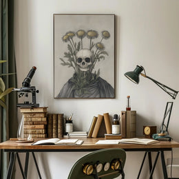 Life and Death Contrast Artistic Poster PosterGoat
