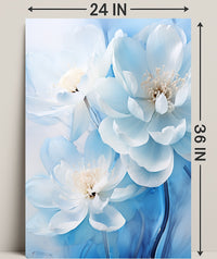 Blossoms In Blue Poster
