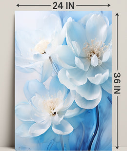 Blossoms In Blue Poster
