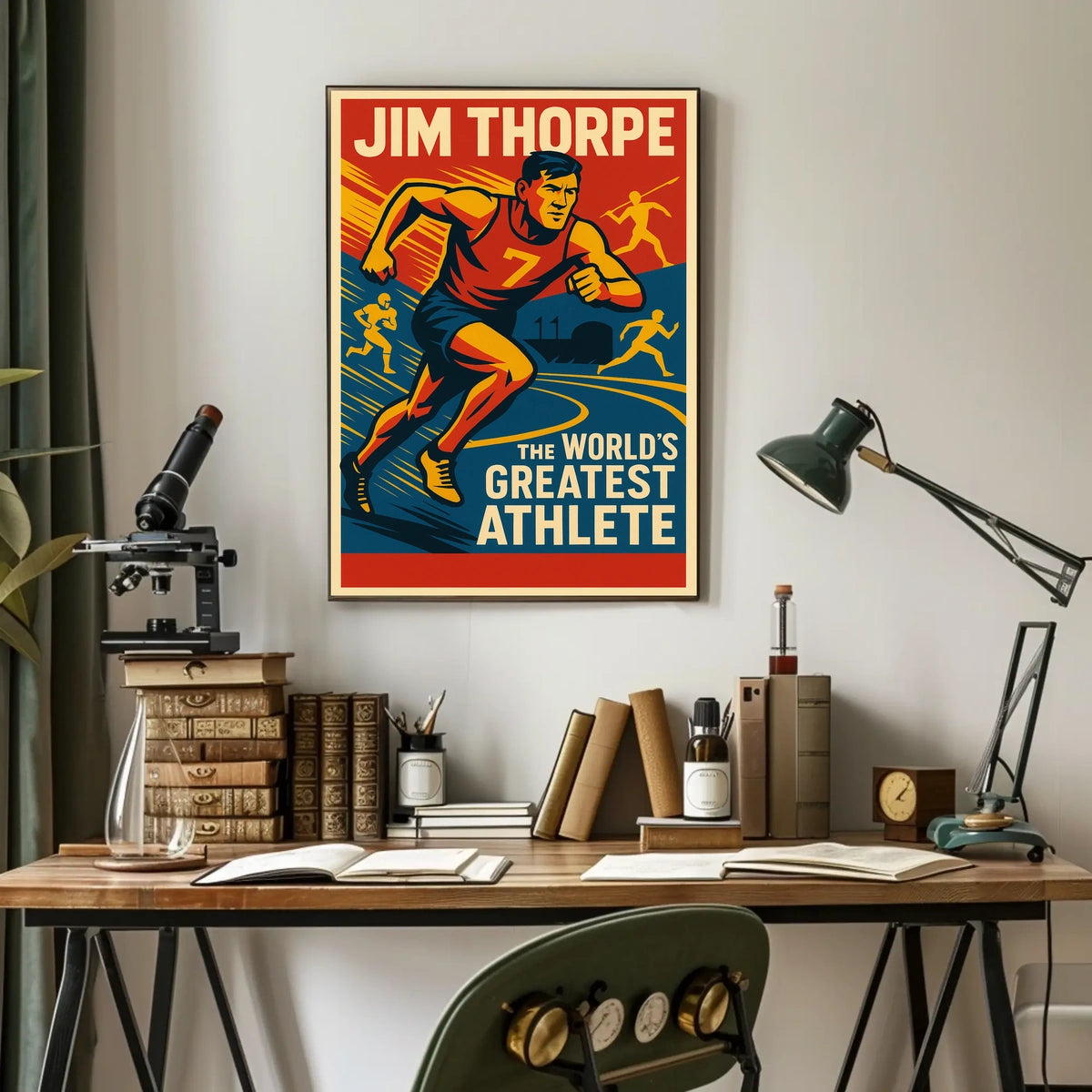 Jim Thorpe Legendary Athlete Poster