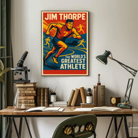 Jim Thorpe Legendary Athlete Poster