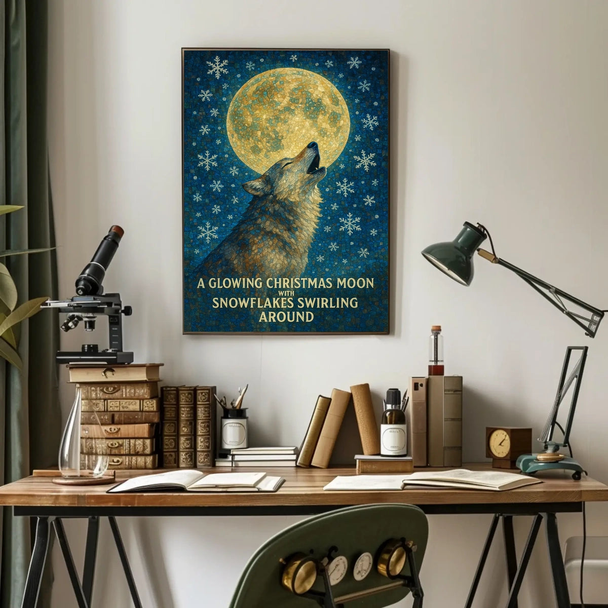 Christmas Moon Poster
