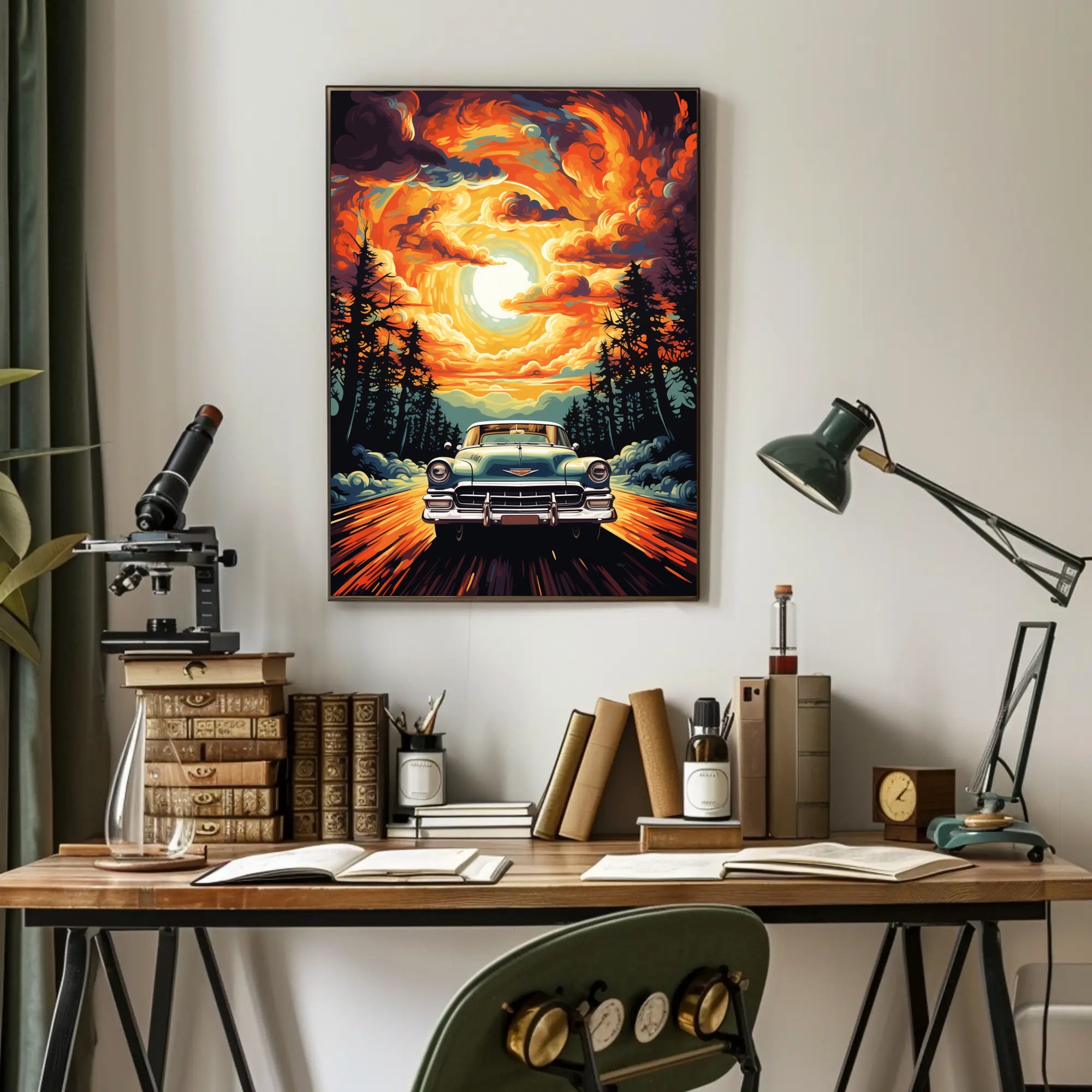 Journey Through The Fiery Skies Poster