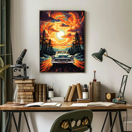 Journey Through The Fiery Skies Poster
