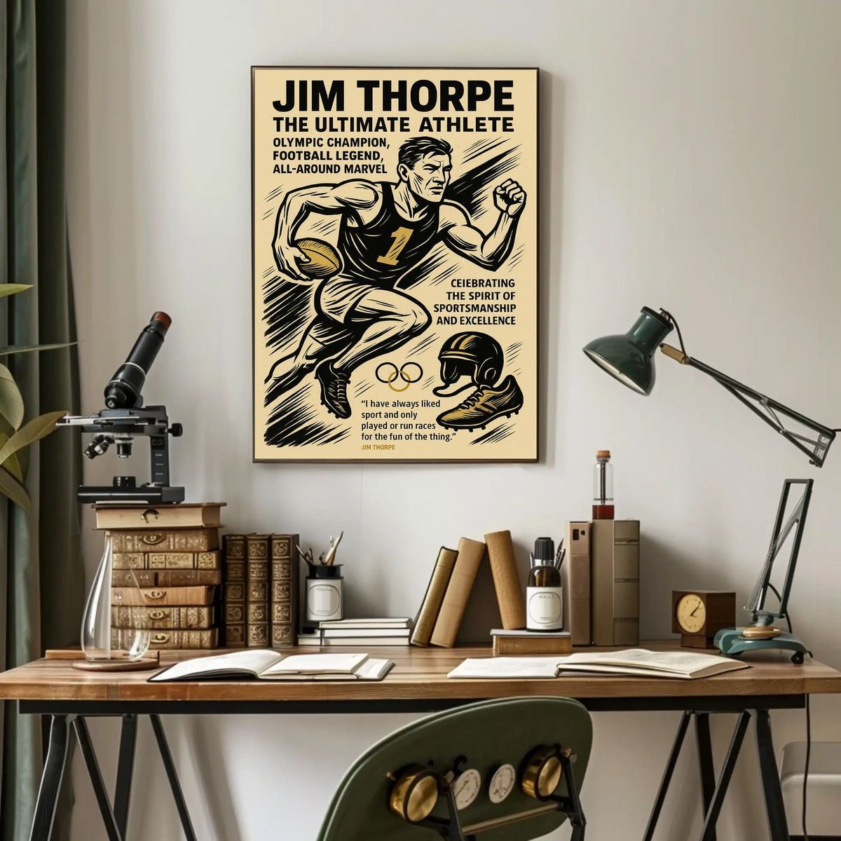 Jim Thorpe The Ultimate Athlete Jim Thorpe Poster