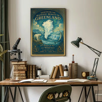 Greenland's Natural Beauty Exhibition Icy Landscapes Wildlife Poster