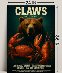 Claws Feel the Bite Vintage Poster Art PosterGoat