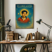 St. Carlo Acutis A Beacon Of Digital Poster