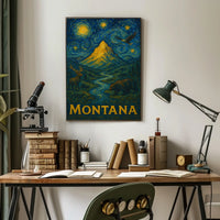 Montana Wilderness Art Impression National Park Poster