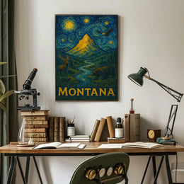 Montana Wilderness Art Impression National Park Poster