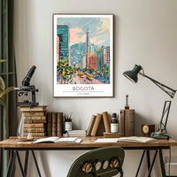Vibrant Bogotá Cityscape Poster PosterGoat