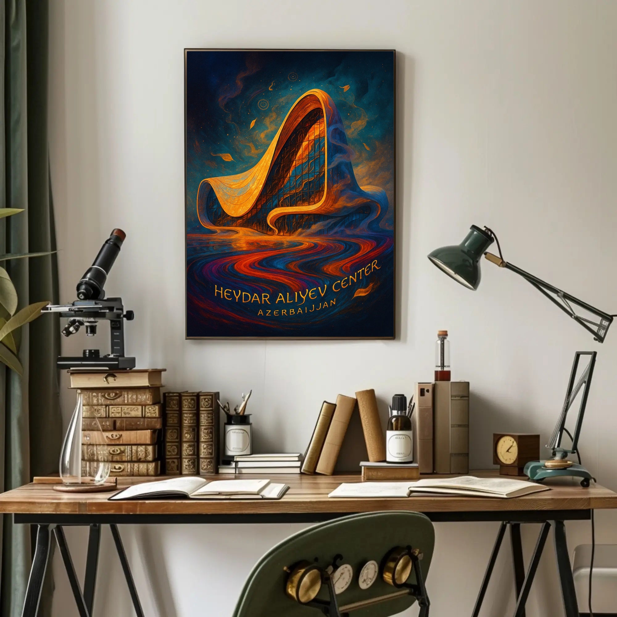 Heydar Aliyev Center Architectural Poster Print