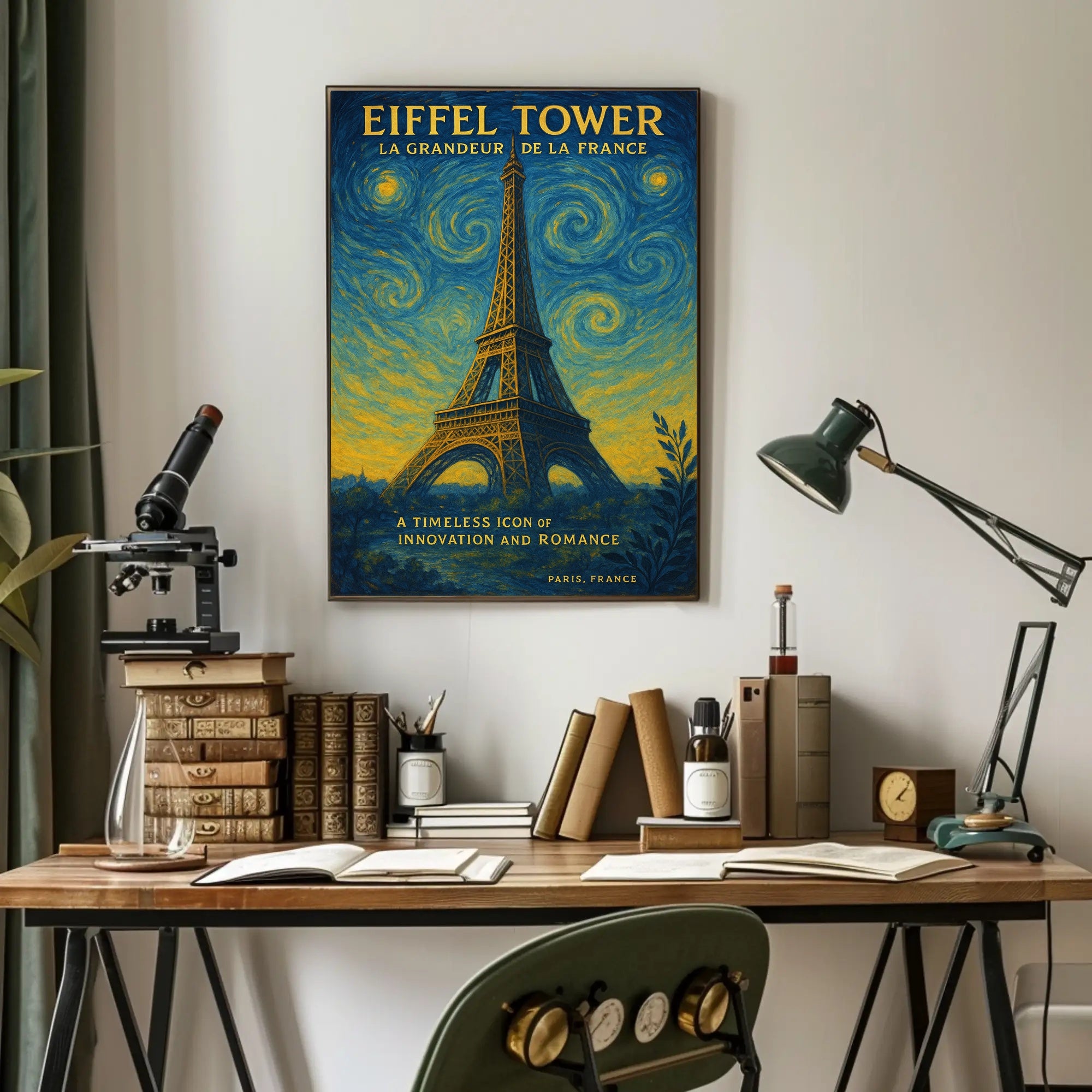 Eiffel Tower La Grandeur De La France Poster