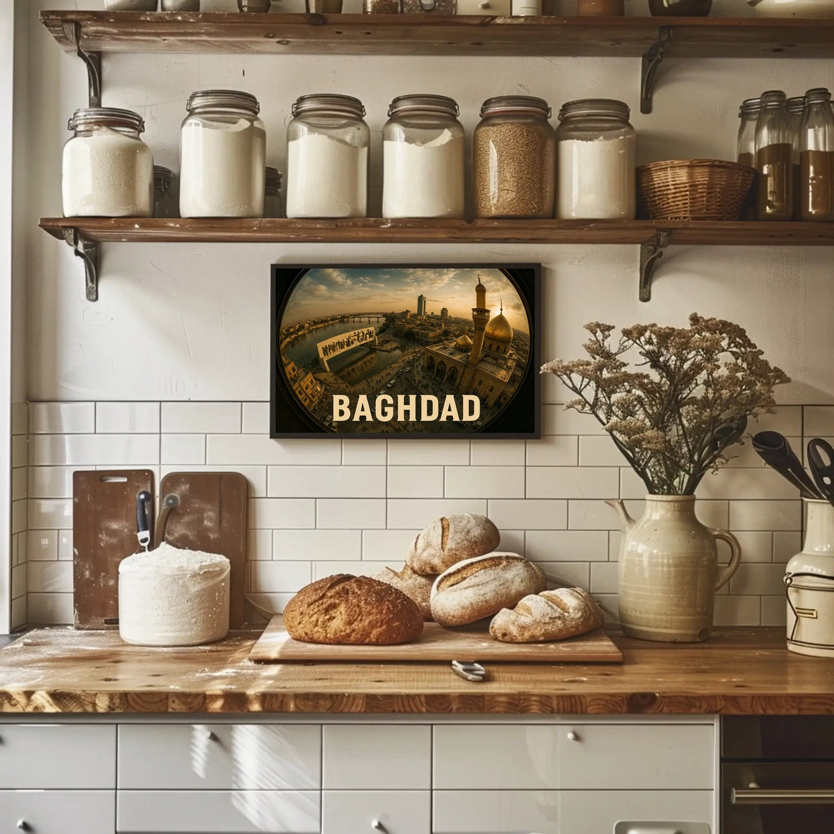 Baghdad Cityscape Poster