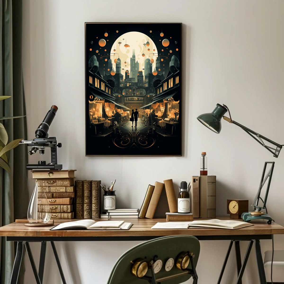 Moonlit Metropolis Poster