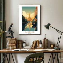 Serene Bangkok Skyline Poster PosterGoat