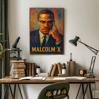 Malcolm X Iconic Portrait Poster