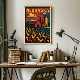 Nebraska Farm Life Poster