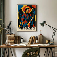 Saint Gabriel Religious Iconography Art Poster