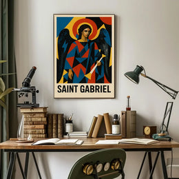 Saint Gabriel Religious Iconography Art Poster