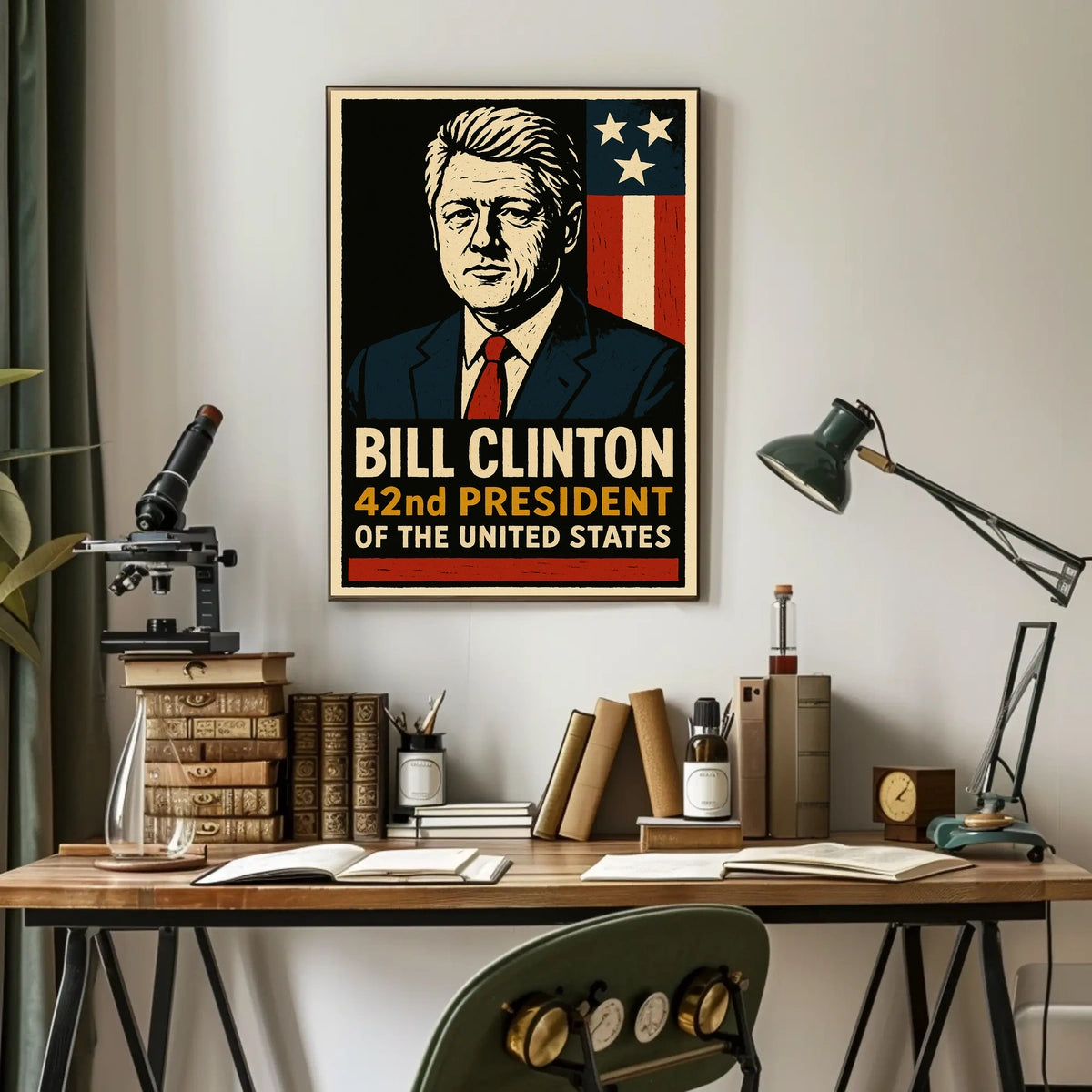 Bill Clinton 42nd President Poster