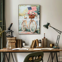 Vintage Bicycle Themed Home Decor Art Print 18x24 Poster