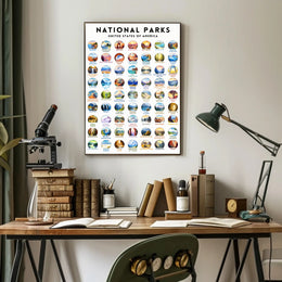 National Parks United States Poster Travel Print