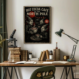 Hot Cocoa Café At The North Pole Poster