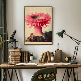 Sea Anemone Poster Vibrant Illustration Wall Art