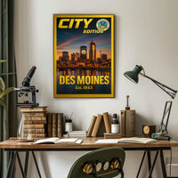Des Moines City Edition Poster