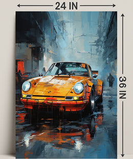 Urban Elegance Classic Car Art Poster PosterGoat