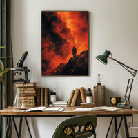 Volcanic Survival Adventure in Futuristic Sci-Fi Poster PosterGoat