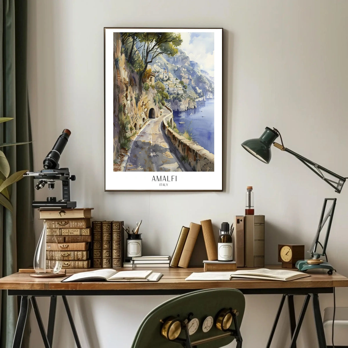 Amalfi Coast Scenic View Poster
