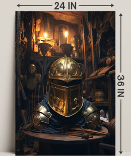 The Golden KnightS Helm Poster