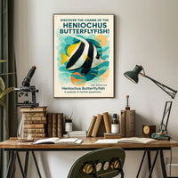 Discover The Charm Of The Heniochus Poster