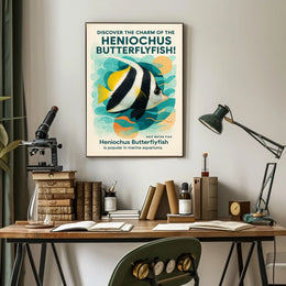 Discover The Charm Of The Heniochus Poster
