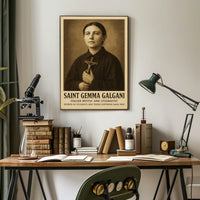 Saint Gemma Galgani Italian Mystic And Poster